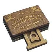 Miniature Ouija Board Spirit Talking Board Tiny Wooden Halloween Landscape calm