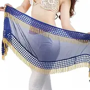 [HAMKVBPR] Belly Dance Hip Scarf Belly Dance Belt Hip Wrap Tassles Belly Dance Hip Scarf Triangle Shawl for Women