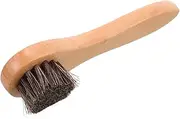 HORIALENCE Leather Suede Shoe Brush Horsehair Cleaning Brush Shoe Polishing Tool Boot for Cleaning Cleaner Kit