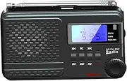 Angoily Stylish Mini Fm Stereo Radio Alarm Digital Fm u Disk Rechargeable Battery Random Style