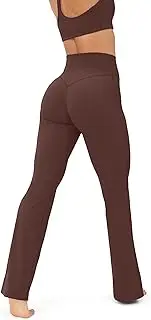 [PAVOI ACTIVE] High Waisted Flare Leggings for Women | Buttery Soft Full Length Workout Flared Wide Leg Yoga Pants | FlexFlow