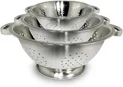 ExcelSteel Stainless Steel Colanders, Set of 3