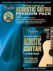 Fender Presents Getting Started on Acoustic Guitar Premium Pack NEW 000696650