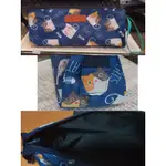 防水布料可愛卡通貓咪圖案鉛筆袋餐具袋化妝包防水布料