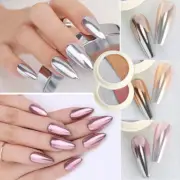 Magic Mirror Powder Metallic Effect Nail Glitter Solid Nail Dust Chrome Pigme