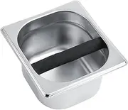 Espresso Knock Box,Stainless Steel Holder Container Knock Box Tool Accessory for Professional Coffee Maker Machine Kitchen Tool Coffee Milk Tea Shop/900