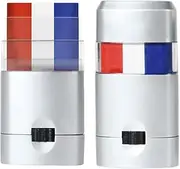 Set of 2 make-up pens, make-up pen, fan item, France make-up, face make-up for football parties and decoration for the European Championship, blue, X-Small