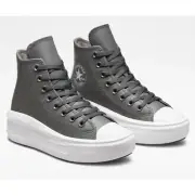 Converse Chuck Taylor CTAS Move Hi Platform High Top Gray A01344C Women Size 9.5