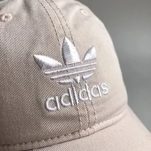 美國百分百【全新真品】adidas 愛迪達 帽子 老帽 配件 棒球帽遮陽帽 三葉草 logo 小頭 粉紅/酒紅 AE98