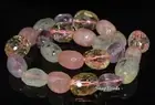 20X14-15X12MM MIX QUARTZ GEMSTONE FACETED NUGGET LOOSE BEADS 7.5inch