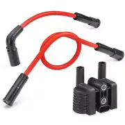Ignition coil & Spark Plug Wire w/ Cap For Sportster 883 1200 XL883 XL1200 07-20