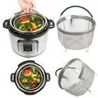 Silicone Handle Food Steamer Basket Food Rack for Instapot 6 Qt