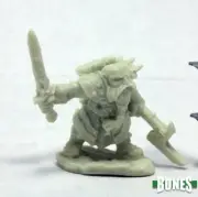 DURGAM DEEPMUG, DWARF HERO Reaper Miniatures Dark Heaven Bones REM77400 D&D
