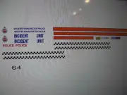 Greater Manchester England Old School Police Van Decals 1:64 Matchbox size