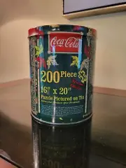 COCA-COLA 200 PIECE PUZZLE IN A TIN---NEW Sealed 1998