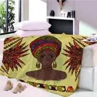 Feather Head Shaping Light Sky 3D Warm Plush Fleece Blanket Picnic Sofa Couch