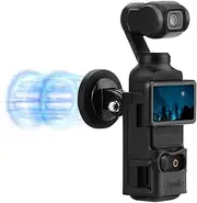 BRDRC Pocket 3 Magnetic Mount, Magnet Bracket Expansion Adapter Holder with Cold Shoe on Car, Railings, Refrigerators for DJI Osmo Pocket 3 Creator Combo Handle Accessories