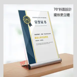 5Cgo 辦公A4榮譽證書框獎狀裱框A5壓克力相框桌面授權證支架擺台A6畫框含稅開發票---2個595226126009