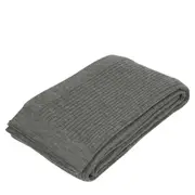 Belle Corby Wool Throw Blanket Rectangle 130x230cm Sofa/Couch Bedding Decor Grey