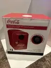 Coca-Cola Inbuilt Bluetooth Speaker Mini Fridge 6 Can Cooler for Travel, Camping