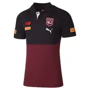 2025 QLD Maroons Team Polo - Queensland - Maroon - Adult - Mens