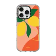 iPhone 16 Pro Clear Case MagSafe Compatible Lemons by Poketo