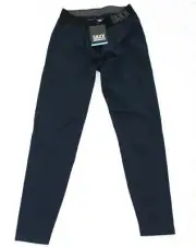 $75 New SAXX Thermoflyte Tights Men's SMALL S Navy Blue Base Layer Compression