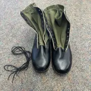 Vintage Bata Combat Boots Spike Protective Military Jungle Vietnam Era Men 14XW