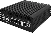 Micro Firewall Appliance, Mini PC, VPN, Router PC, Intel Alder Lake-N 12th Gen N100, HUNSN RJ34, GPIO, TF Slot, HDMI, DP, 4 x 2.5GbE I226-V, Barebone, NO RAM, NO Storage, NO System