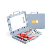 Camping Kitchen Tools Ladle Scissors Knife Cutting Board Cookware Bag Set