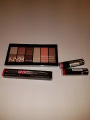 LOT OF (4) NYX The Go-To LA Palette Indispensable, lip liner, & 2 Lipstick NEW