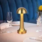 Rechargeable Cordless Table Lamp With 3 Color Temperatures (gold) Mushroom Type