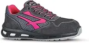 [UPOWER] U-Power - Baskets de sécurité Basses Pour Femmes légères et Comfortable Verok - Environnements secs - S1P SRC 40 Grey/Rose, Gray, 10 AU