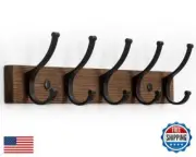 Optish Coat Rack Wall Mount, 15.7'' Wood Coat Hooks Wall Mount, Wall Coat Rac