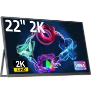 2K 22" Portable Monitor 2560x1600 Gaming Monitor Laptop Monitor External Monitor