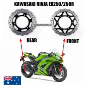 New Motorcycle Front Rear Brake Disc Rotor Kawasaki Ninja EX250 250R 2008-2012