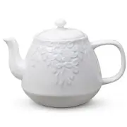 Leaf Teapot, Porcelain Tea Pot with Stainless Steel Infuser, Blooming & Loose...