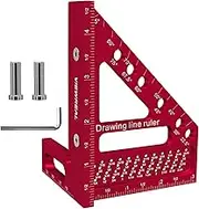 3D Multi-Angle Measuring Ruler | Precision Square Woodworking,Multi-Angle Protractor for Cutting Carpentry Construction Welding Drywall Remodeling Drafting