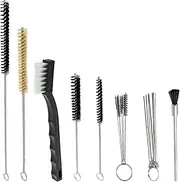 KEWAYO 21Pcs Spray Gun Cleaning Kit, Multi-Purpose Air Paint Gun Brush Cleaner Tool with Nylon Mini Tube Brushes and Needles for Clean Tubes, Pipes Pick Nozzles