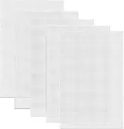 5 Pcs Plastic Mesh Sheet, Plastic Mesh Canvas Sheets, Square Cross Stitch Needlepoint Canvas Meshes Eye for DIY Crafts, Embroidery, Knitting, Crochet, Cross-Stitch, Bag Making