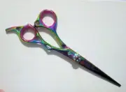 Professional Hair Cutting Scissors Sheers - RAINBOW & CRYSTAL - 6 Inches SHARP!