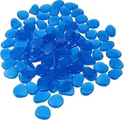 BESPORTBLE Luminous Pebbles 100pcs Fish Tank Garden Decor Night Light Rocks Glowing Aquarium Stones Polished Decorative s for Pathway