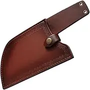 DOITOOL Kitchen Leather Case Organizer Kitchen Storage Sleeve Block Protectors Stand Sheaths Protective Belt Butcher Conceal Safety Fix Handle Protection Pan Artificial Leather Brown