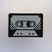 Cassette Patch - Iron On Badge Embroidered Motif - Tape Retro Old School #280