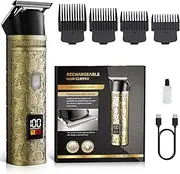 Hair Clippers for Men Professional Mens Hair Clippers Zero Gapped Cordless Haircut Grooming Kit with LCD Display T Liners Shavers Edgers Clipper for Hair Cutting