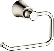 hansgrohe Joleena Toilet Paper Holder 5-inch Transitional Accessories in Polished Nickel, 04787830