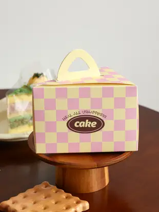 蛋糕盒 杯子蛋糕盒 1粒蛋糕盒 馬芬杯盒 三角蛋糕盒包裝盒甜點打包盒慕斯切塊榴槤千層蛋糕手提烘焙西點杯子蛋糕盒 手提蛋糕