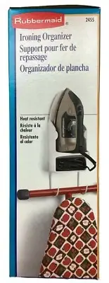 Clothes Iron and Ironing Board Holder Rubbermaid Model #2455 USA MADE 1996