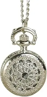 [WRITWAA] 1 Pc Quartz Pocket Watch Retro Style Silver Pocket Watch for Clothing Decor Chain Watch Accessory