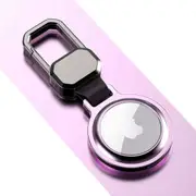 For Apple AirTag Heavy Duty Metal Magnetic Case Air Tag Shell Shockproof Cover Purple